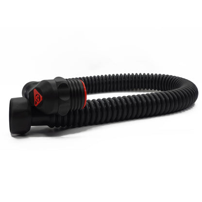 Rubber hose with a 90-degree angled connector - 80cm