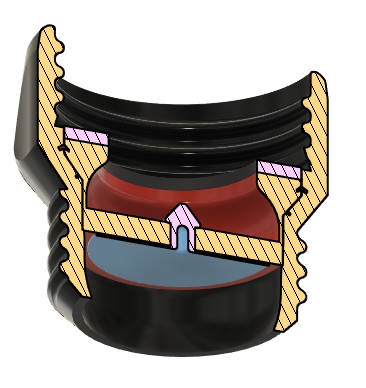AirLock port INHALE/EXHALE - nato 40mm
